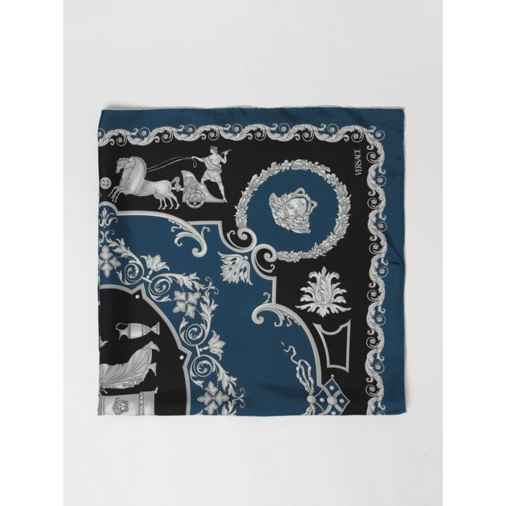 Versace Men Versace Baroque Print Silk Foulard